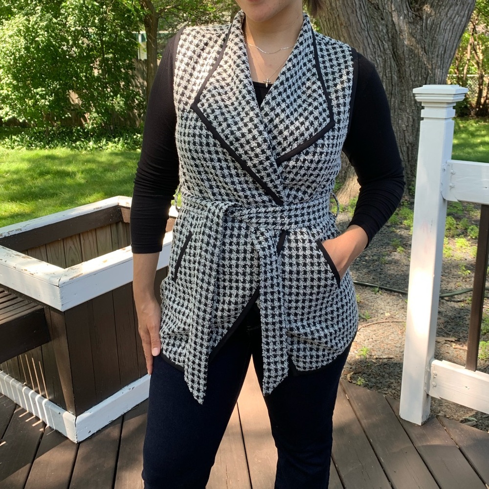 Tweed Wrap Vest